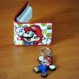 Set Nintendo Mario Portefeuille et Porte-Clés
