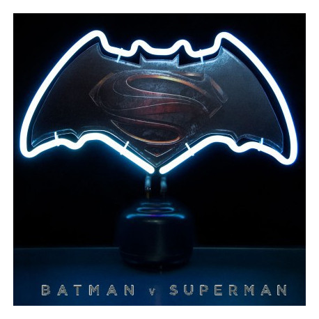 Lampe néon Batman vs Superman logo 