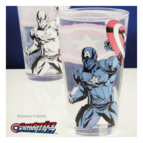 Image du verre thermoréactif captain america