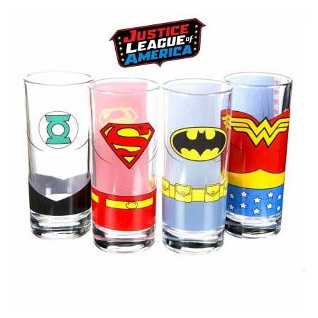 Photo des verres Justice League