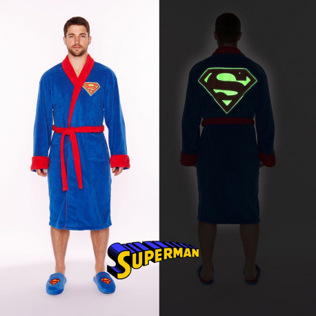 Image peignoir superman phosphorescent