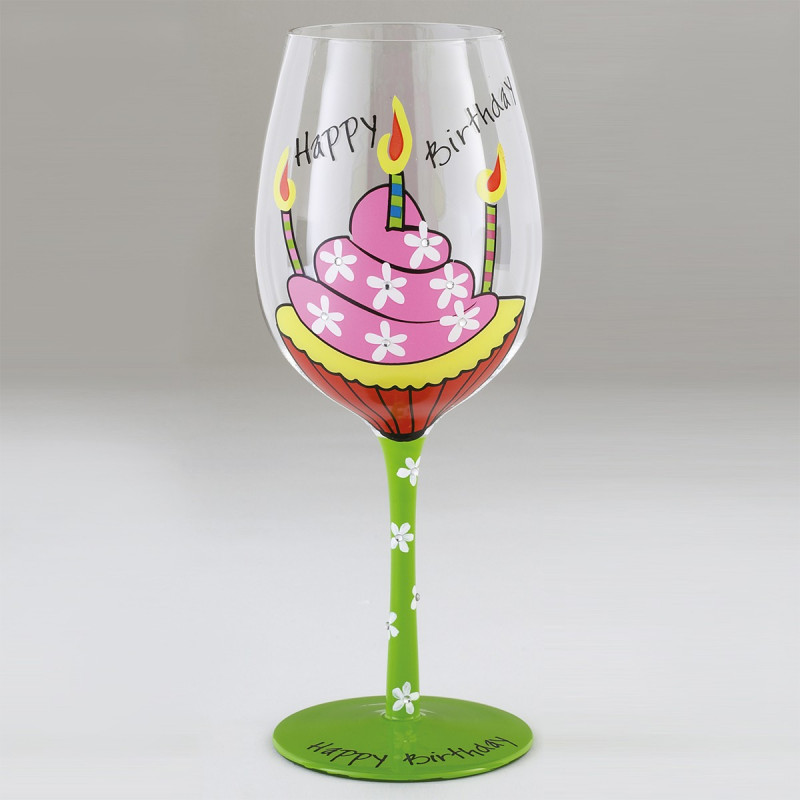 Verre A Pied Joyeux Anniversaire Peint Avec Gateau Et Bougies Sur Logeekdesign Verre A Pied Joyeux Anniversaire Peint Avec Gateau Et Bougies Sur Logeekdesign