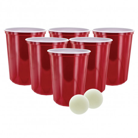 Illustration du jeu de beer pong géant