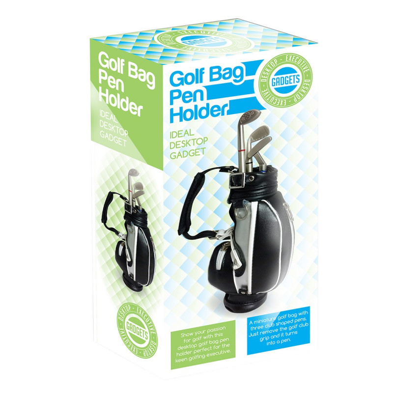 Stylos billes en forme de club de golf avec sac miniature sur Logeekdesign