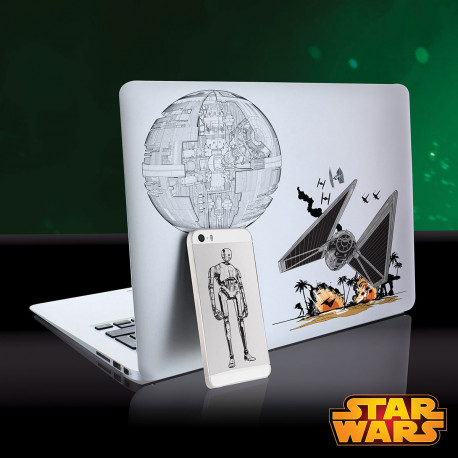 Illustration de l'utilisation des stickers Rogue One