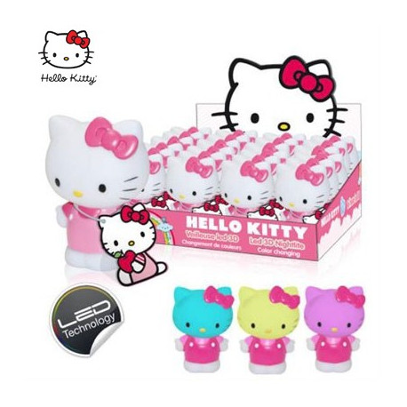 Image des veilleuses de toutes les couleurs Hello Kitty