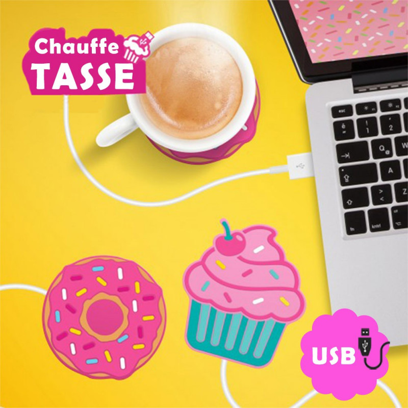 Le chauffe-tasse Donut USb est parfait pour les adeptes de cette pâtisserie.