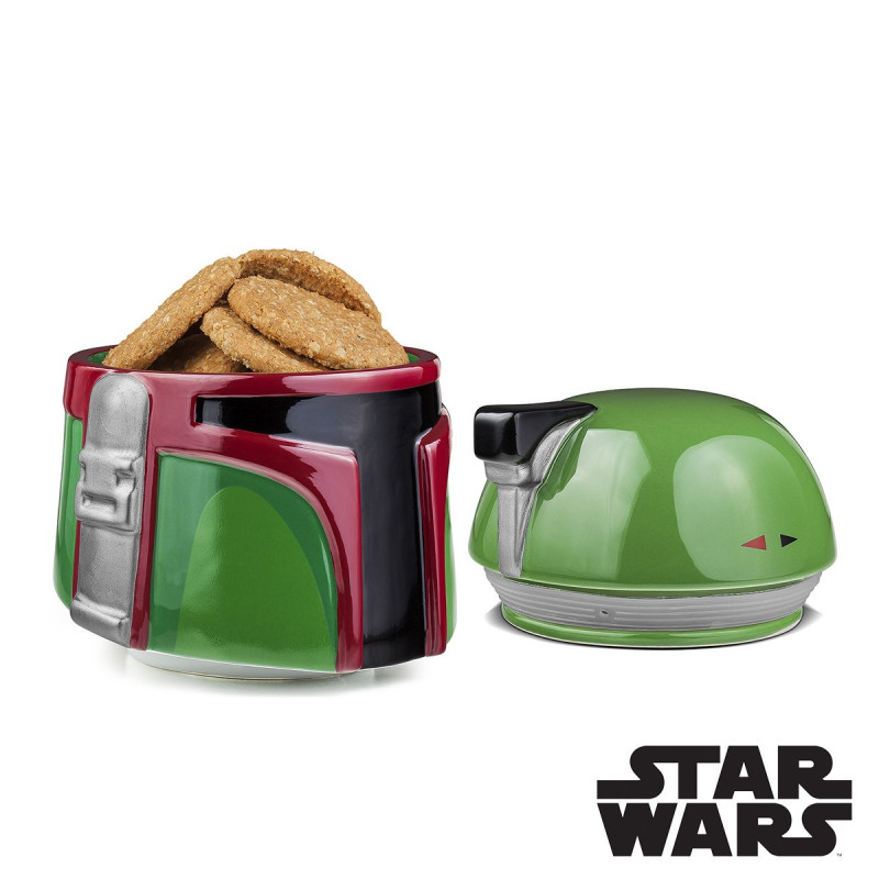 La boîte à gâteaux Boba Fett est un élément indispensable pour la décoration d'une cuisine de fans de Star Wars.