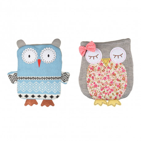 Photo des bouillottes tricot hibou