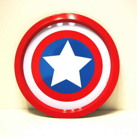 Photo du plateau bouclier Captain America