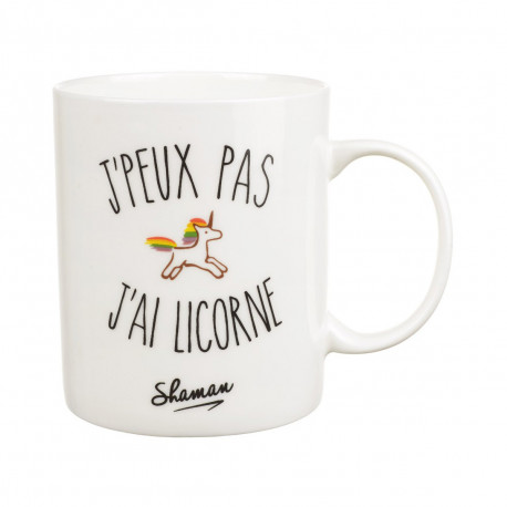 Photo du mug j'peux pas j'ai licorne