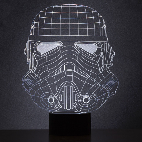 Photo de la lampe Stormtrooper acrylique