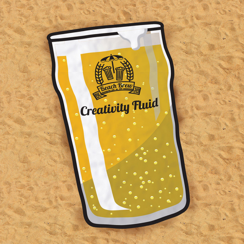 Serviette De Plage En Forme De Pinte De Bière Sur Logeekdesign