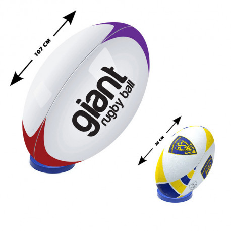 Photo du ballon de rugby géant