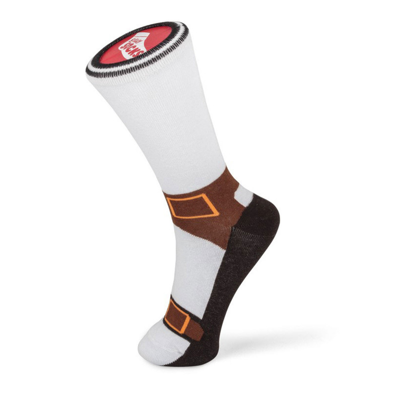 Chaussettes fantaisies motif illusion sandales taille unique et unisexe
