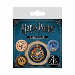 Pack de 5 Badges Harry Potter Poudlard