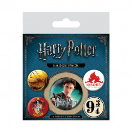 Pack de 5 Badges Harry Potter Gryffondor