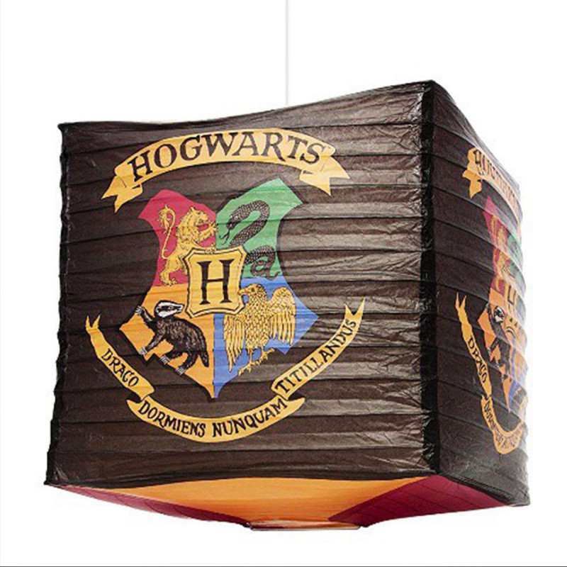 Cube suspension papier Harry Potter à l'effigie de l'école