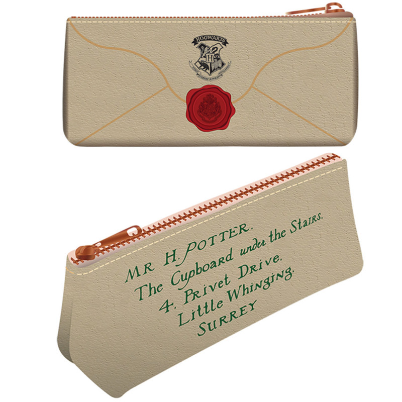 Trousse Harry Potter à l'effigie de la lettre d'admission Poudlard