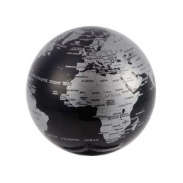 Globe Terrestre Noir Rotatif 360°