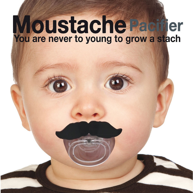 Tetine Moustache Humoristique Pour Bebe Sur Logeekdesign