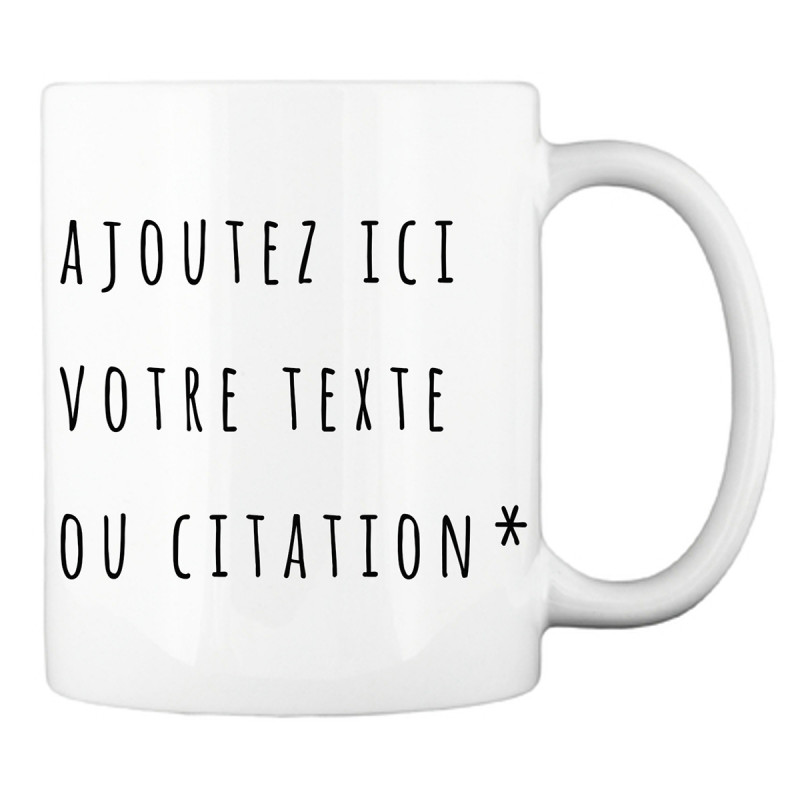 Mug à Personnaliser avec Votre Texte