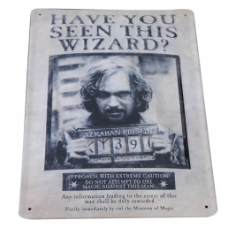 Plaque Métallique 3D Harry Potter - Wanted Sirius Black