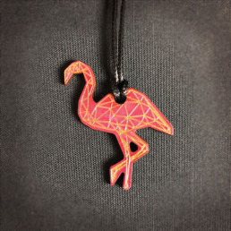 Collier Flamant Rose
