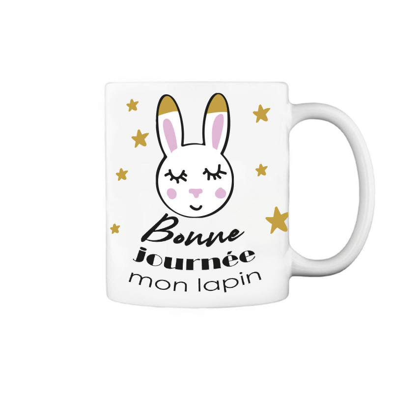 Mug Bonne Journée Mon Lapin à Personnaliser