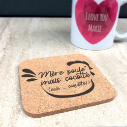Sous-Verre Mère Poule Mère Cocotte