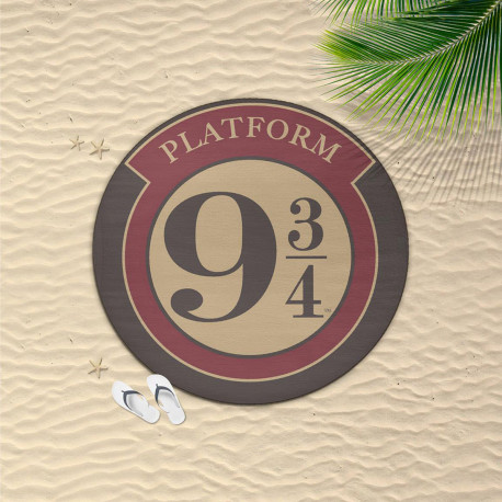 serviette-de-plage-ronde-harry-potter-quai-9-3-4