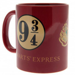 Mug Rouge Harry Potter Poudlard Voie Express 9 3/4