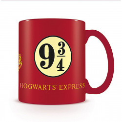 Mug Rouge Harry Potter Poudlard Voie Express 9 3/4