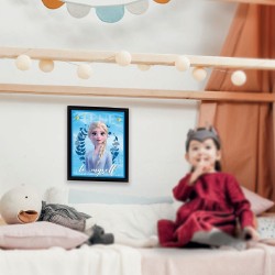 Cadre Reine des Neiges 2 Effet Animé 3D - Elsa & Anna
