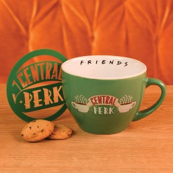 Maxi Tasse Friends Central Perk Verte avec Pochoir