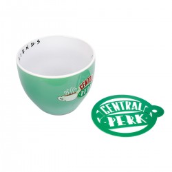 Maxi Tasse Friends Central Perk Verte avec Pochoir