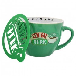Maxi Tasse Friends Central Perk Verte avec Pochoir