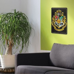 Plaque Métallique 3D Harry Potter - Blason Poudlard