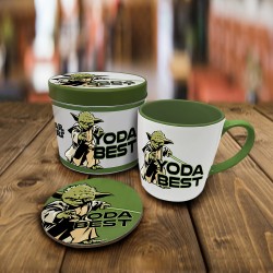 Boîte Cadeau Yoda The Mandalorian avec Mug et Sous-Verre