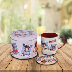 Boîte Cadeau Stranger Things avec Mug et Sous-Verre
