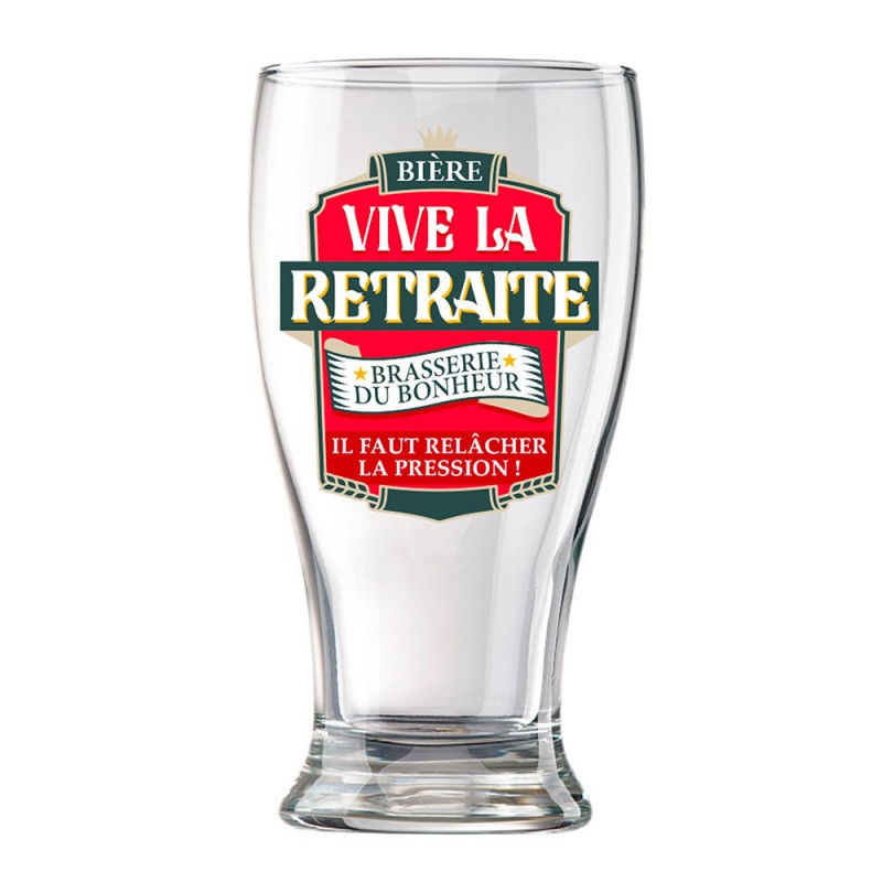 Verre A Biere Humoristique Vive La Retraite Il Faut Relacher La Pression Sur Logeekdesign Verre A Biere Humoristique Vive La Retraite Il Faut Relacher La Pression Sur Logeekdesign
