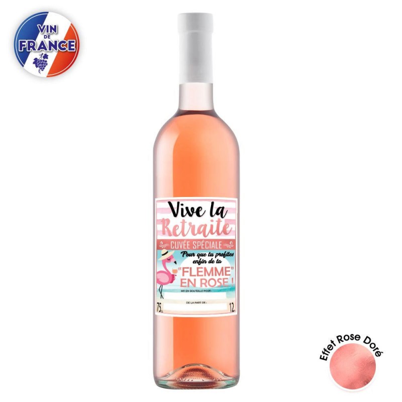 Bouteille De Rose Retraite Humoristique Sur Logeekdesign Bouteille De Rose Retraite Humoristique Sur Logeekdesign