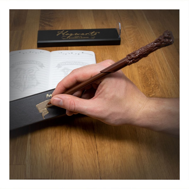 Stylo baguette Harry Potter et support