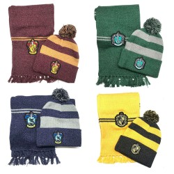 Set Harry Potter Bonnet et Echarpe Maisons Poudlard