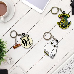 Porte-Clés Harry Potter Geek en Caoutchouc