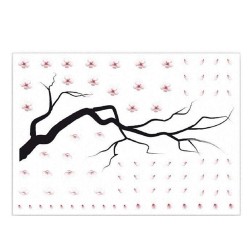 Stickers Cerisiers Japonais Fleuris
