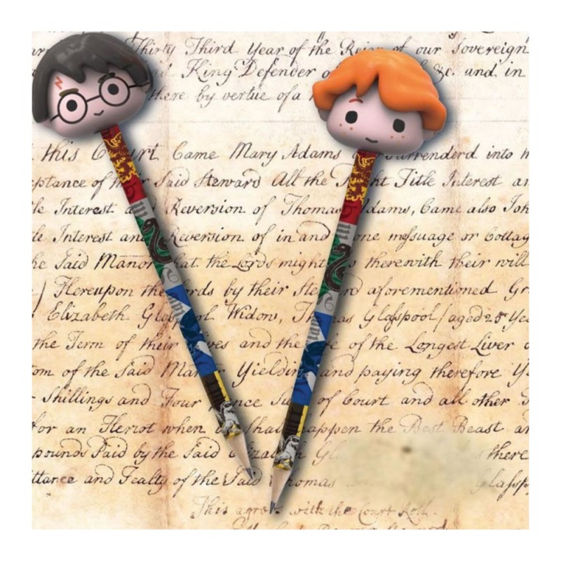 Harry Potter - Ensemble de 3 crayons et gommes Chibi - Cdiscount