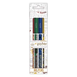Stylos Gel Harry Potter Maisons Poudlard - Set de 4