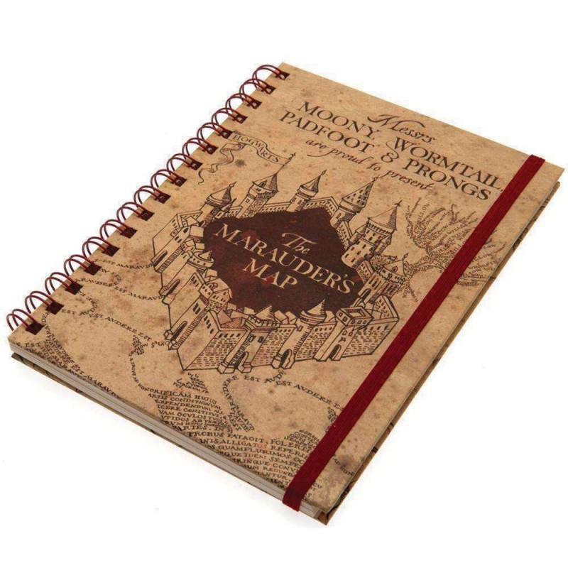 Cinereplicas Cahier A Harry Potter 5 Maraudeur Carte Doré