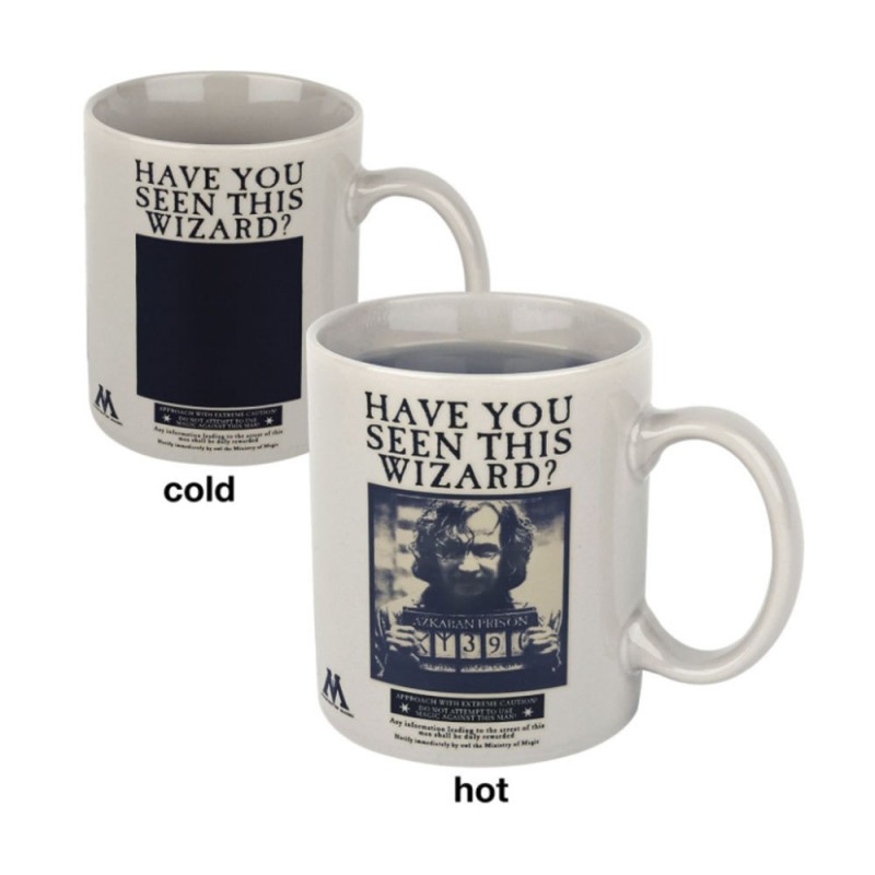 Mug thermosensible Harry Potter affiche Wanted Sirius Black sur